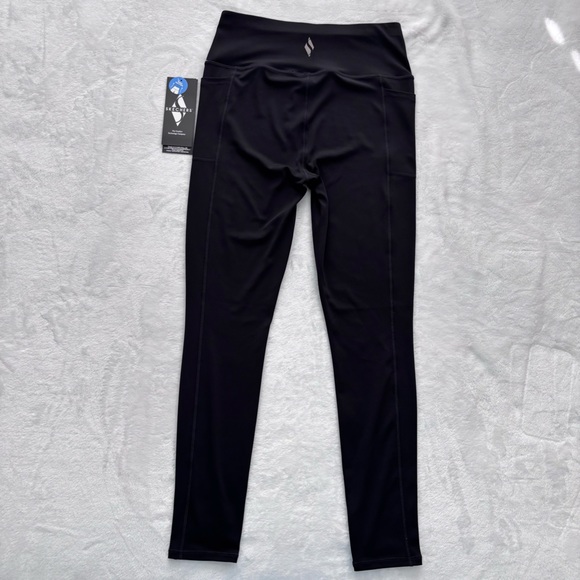 SKECHERS GO WALK Black High Waisted Full Length Leggings--M - Picture 8 of 16